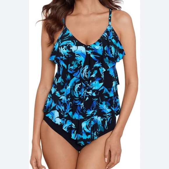 MagicSuit Swimwear Rita‎ Soft Cup Adjustable Tankini Bathing Suit Top Size 10 - Picture 1 of 12